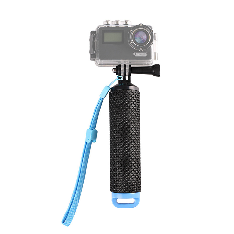 Floating Hand Grip Handle Diving Stick For GoPro Camera Hero 4 3+ Water Sport Cameras Handler Mount Accessories: Blue
