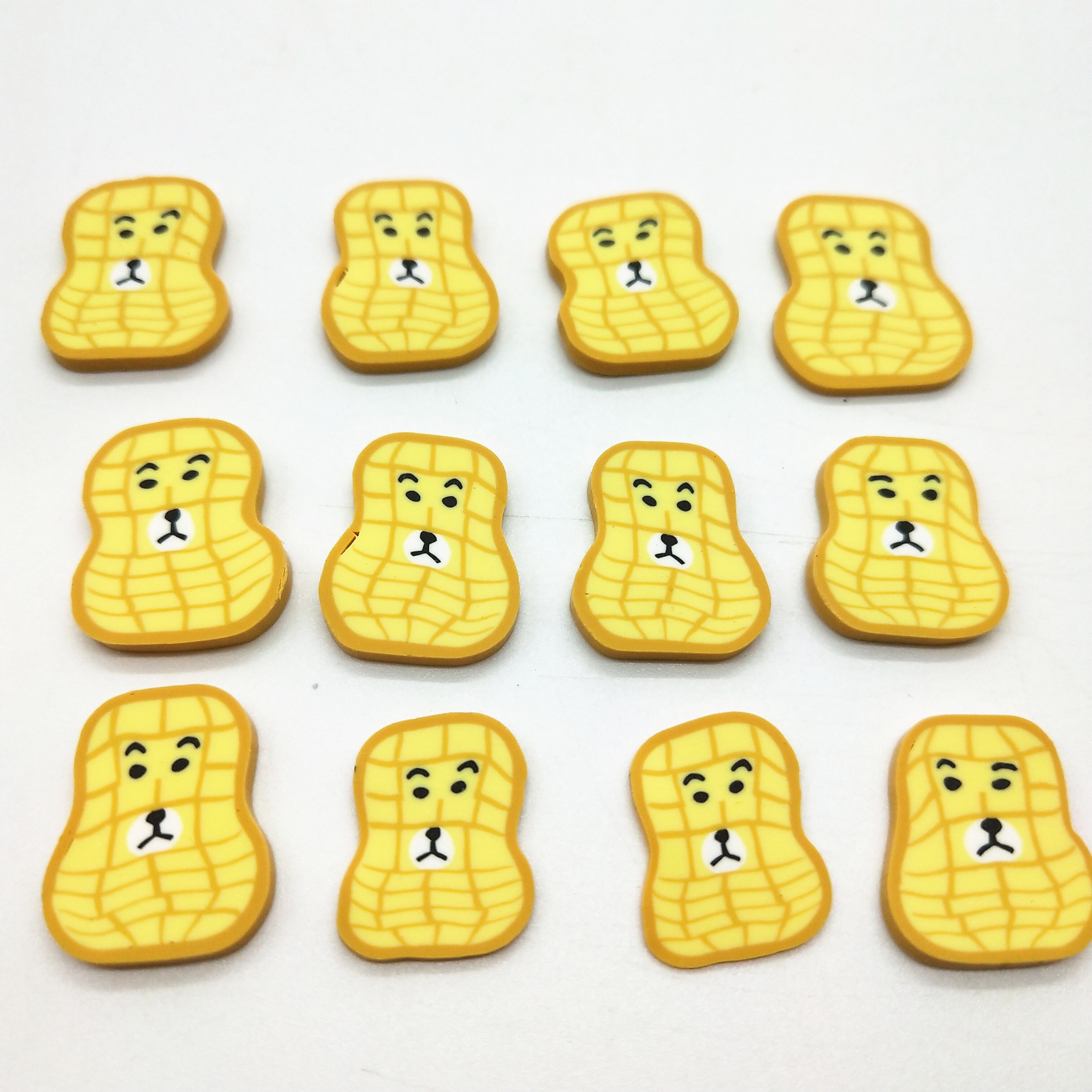 20g/lot 15mm Nuts Shell Polymer Clay for DIY Crafts Cute plastic Fruit klei Mud Particles