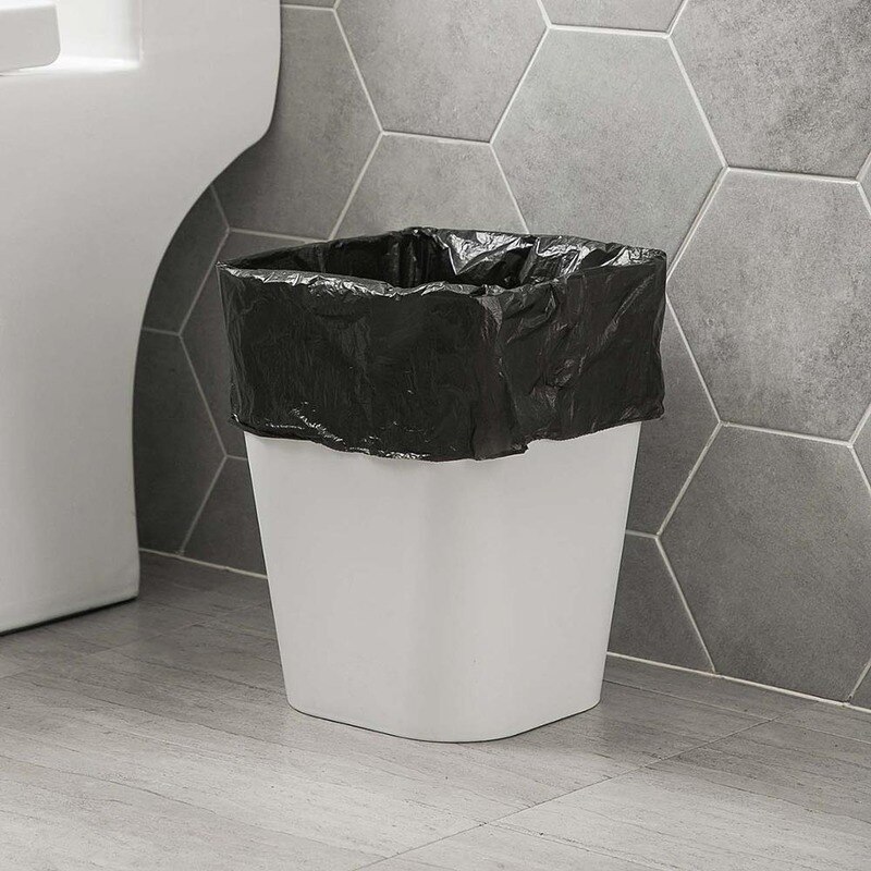 5 rollen = 100Stck Große Müll Taschen Schwarz Verdicken Einweg Umwelt Abfall Tasche Privatsphäbetreffend Kunststoff Müll Taschen 43x63CM