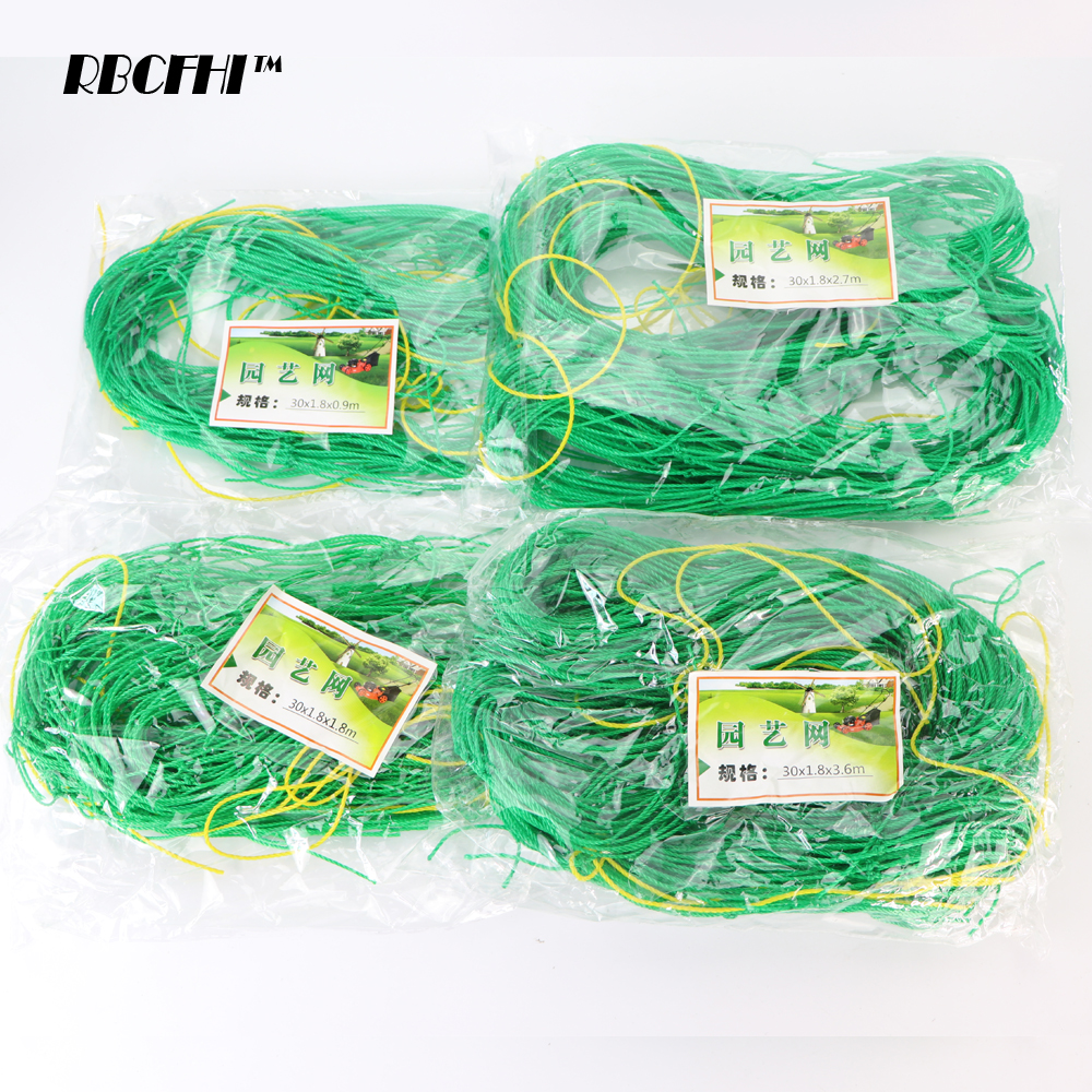 RBCFHI Mesh 10x10cm Nylon Trellis Netting Garden Green Netting Support Climbing Plant Grow Vertically Grow Fence Net Thickened