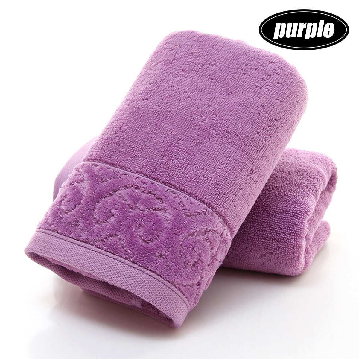 Egyptisch Katoen Strandlaken Badstof Badhanddoeken Badkamer 70X150cm 650G Dikke Luxe Solid Voor Spa Badkamer Bad Handdoeken Voor volwassenen: purple / 70X150CM