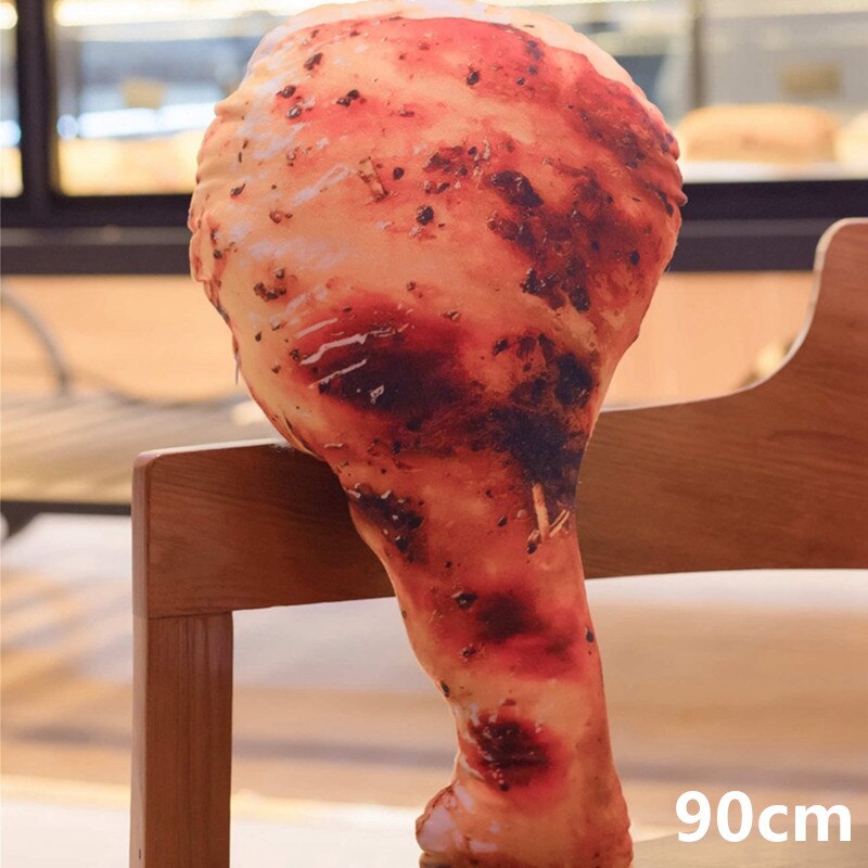 50/70/90CM Simulation Food Real Life Style Chicken Leg Toy Chick Wing Drumstick Pillow Cushion Lifelike Kids Birthday: 6