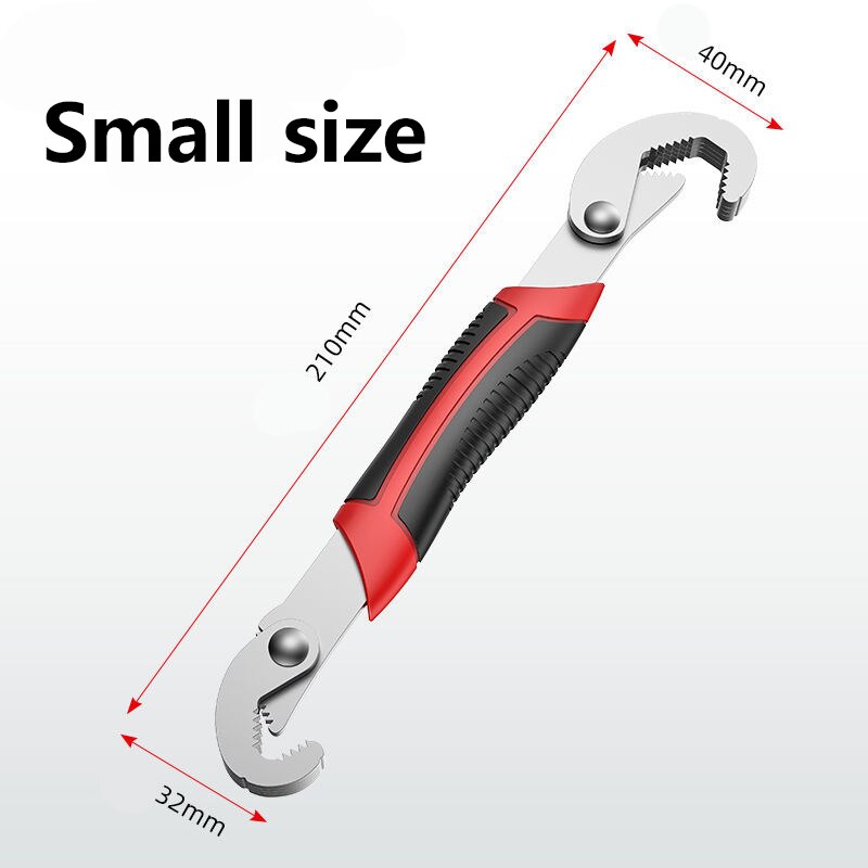 Universal Wrench Tool Set Open Mouth Universal Opening Wrench Single Multi-Function Fast Automatic Adjustable Activity Wrench: Small size