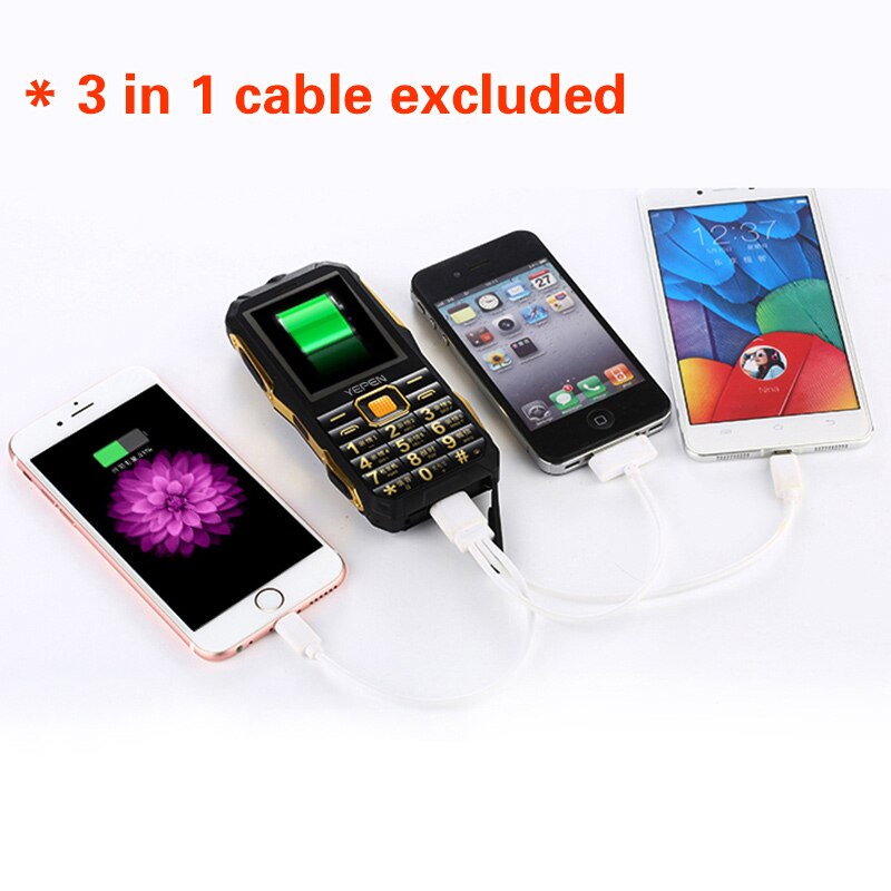 Yupen suporte do telefone móvel da TEVÊ Dual SIM 3D som grande bateria banco de potência china desbloqueado telefones celulares GSM Bar Telefone em estoque