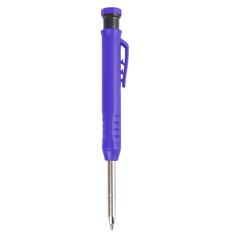 2.8mm solida mekaniska pennor för snickare med vässare för träbearbetning, konstruktion, lång snickarpenna, brevpapper, verktyg: Röd