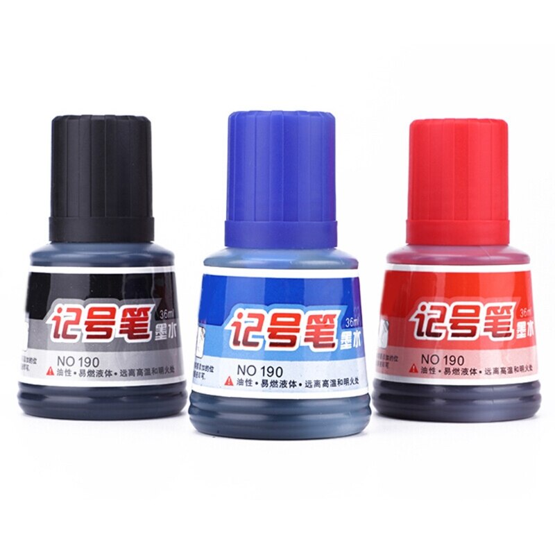 1 Fles 36Ml Refill Inkt Voor Bijvullen Inkt Whiteboard Marker Pen Zwart Rood Blauw School Kantoorbenodigdheden Wholesalse