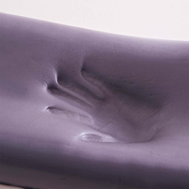 Nano graphene pillow space cotton memory pillow core slow rebound light health care neck pillow rectangular violet memory foam