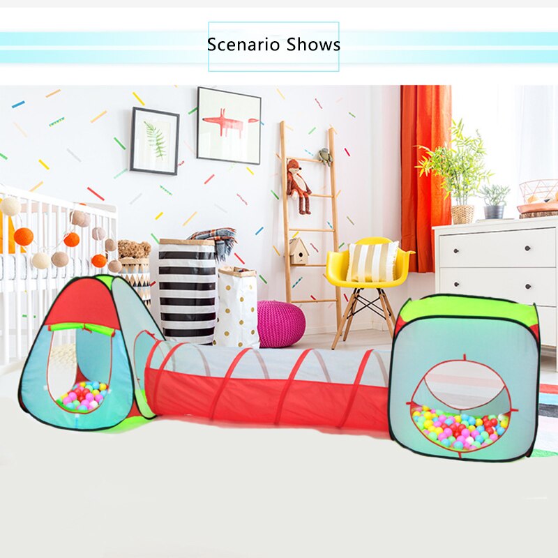 Kinder Zelt Mit Tunnel Spielen Haus Wigwam Für Kinder Spielen Spielzeug Kriechen Tunnel Zelt Für Kinder Bälle Pit Pool 3 In 1