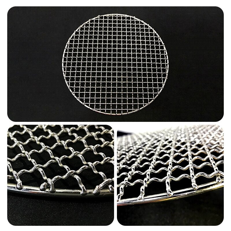 Stainless Steel round BBQ Grill Mesh Home Roast Nets Bacon Grill Tool Iron Nets barbecue accessories non-stick BBQ Mat Grid