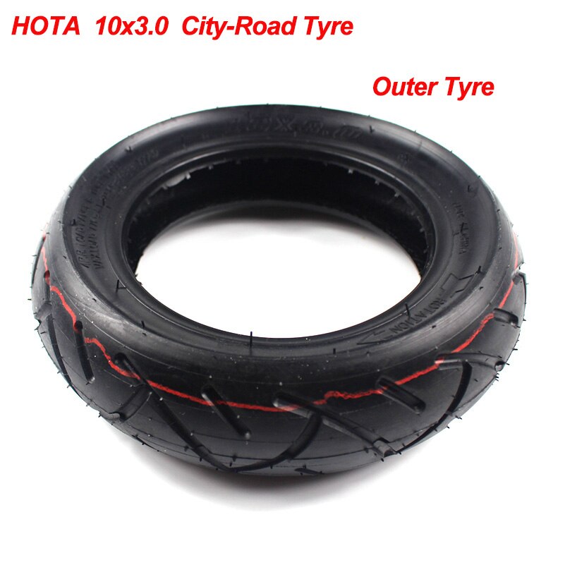 255x80 Electric Scooter Off-road Tire 10x3.0 Thickened Widened Inner Outer Tyres 80/65-6 for Speed Grace 10 Zero 10x KuGoo M4: A outer tyre