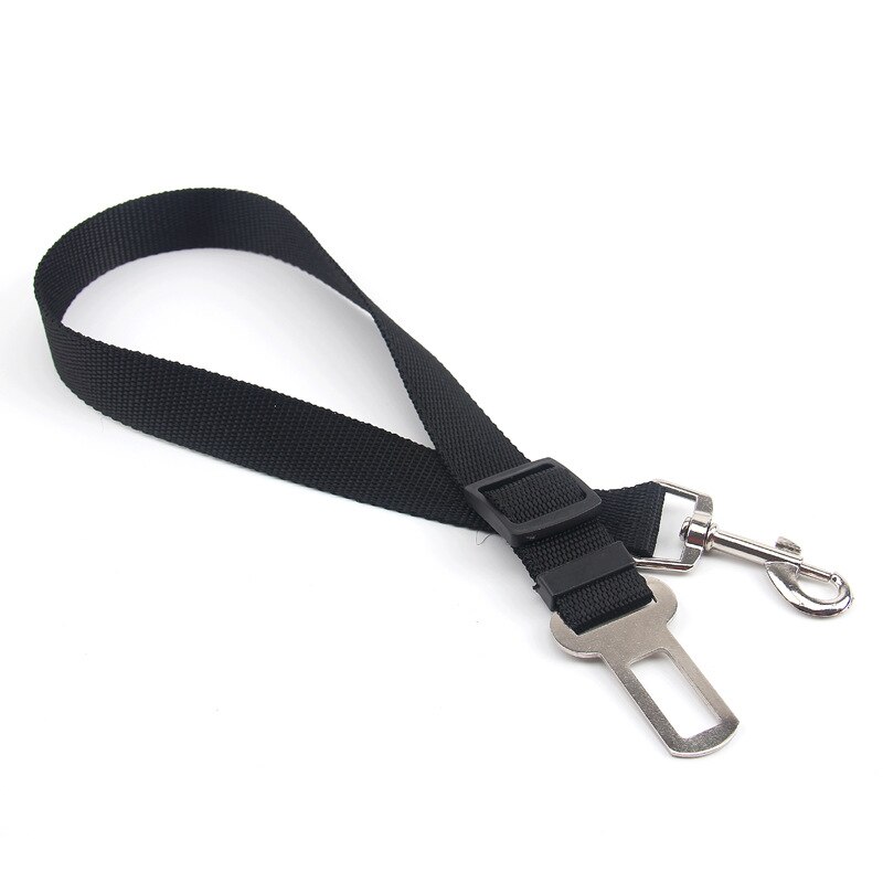 Voertuig Auto Pet Dog Seat Belt Zwart Schaalbare aanpassing Puppy Auto Gordel Harness Lead Clip Veiligheid Universele Hond Levert: black