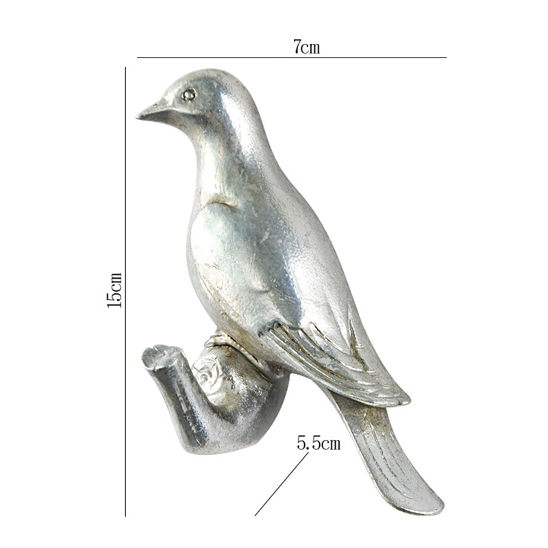 Bird Fridge Hook Key Wall Crochet Holder Kitchen Hooks Resin Process Animal Hook Hanging Hanger Rack Wall No punching Home Decor: Orange