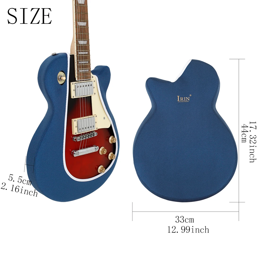 IRIN LP Elektrisk Gitar Støvdeksel Beskyttende Kompositt polyester anti-Kollisjon Gitartilbehør