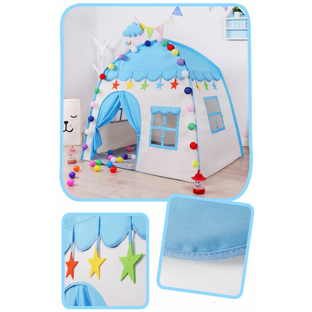 Tenda per bambini interno all'aperto castello tepee teatro Fata Casa portatile teatro tende pieghevoli per bambini piccoli