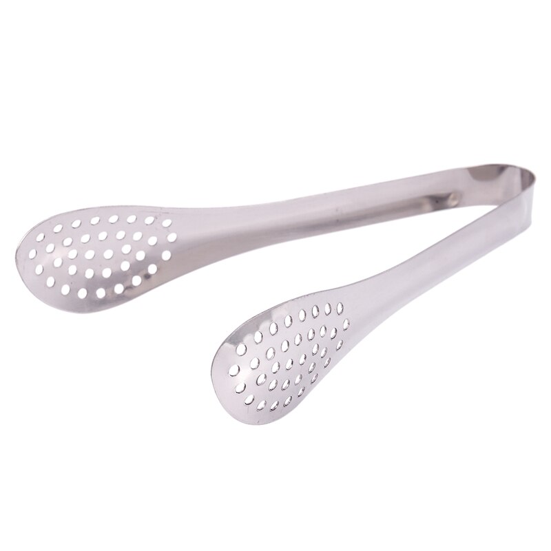 Bakery stainless steel perforated kitchen tongs tongs serving tongs toasting tongs