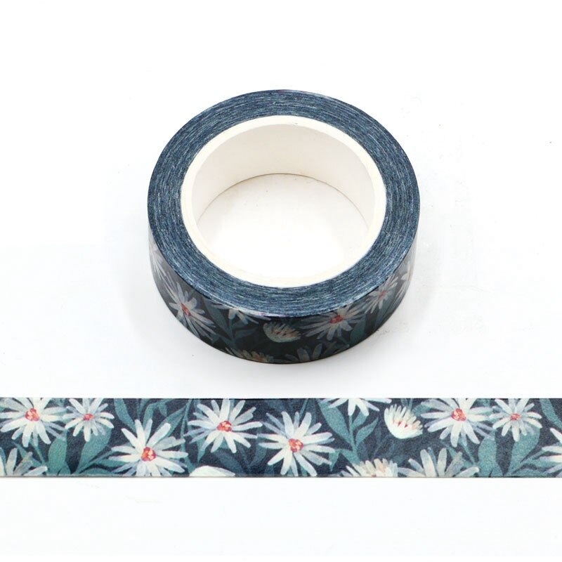Decoratieve Bloem Sterrenhemel Maan Paars Bergen Zilver Folie Washi Tape Diy Voor Scrapbooking Fotoalbum Lijm Afplakband: NO.663