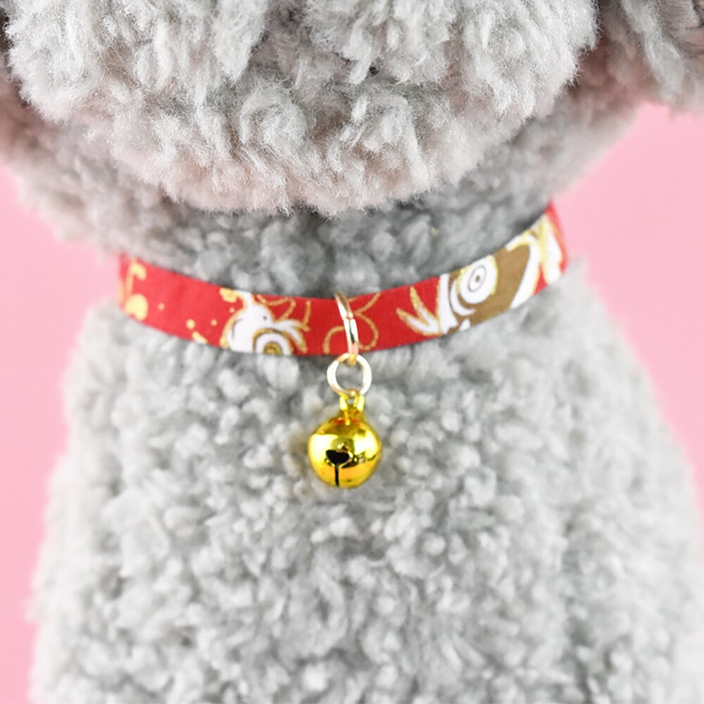 1 pièces collier de chats de compagnie chiens travail manuel Style japonais à la main réglable collier dessin animé imprimé cravate accessoires de chat Adorable