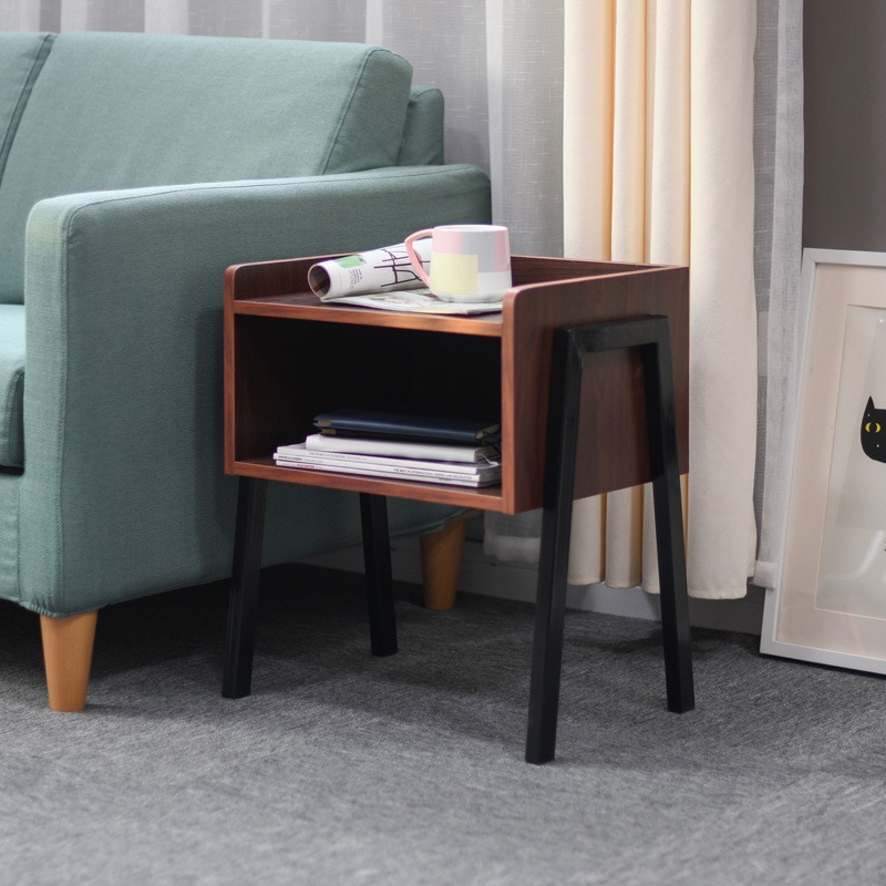 small simple home small side table coffee table sofa side table bedside table living room small tea table: G