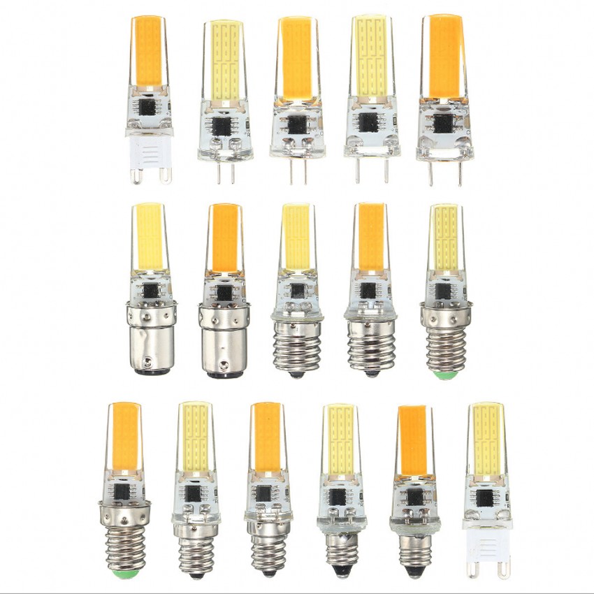 Mini lámpara LED G9, G4, E12, E14, BA15, 3W, 6W, 12V, 220V, 110V, COB, led regulable para iluminación de candelabro, reemplazo de bombilla halógena,