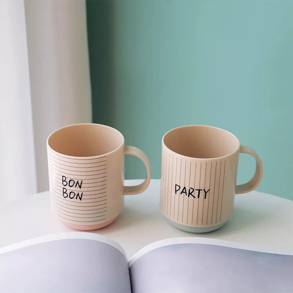 1 Uds. Tazas de agua circulares gruesas y creativas respetuosas con el medio ambiente soporte de cepillo de dientes taza de enjuague de los dientes taza de baño