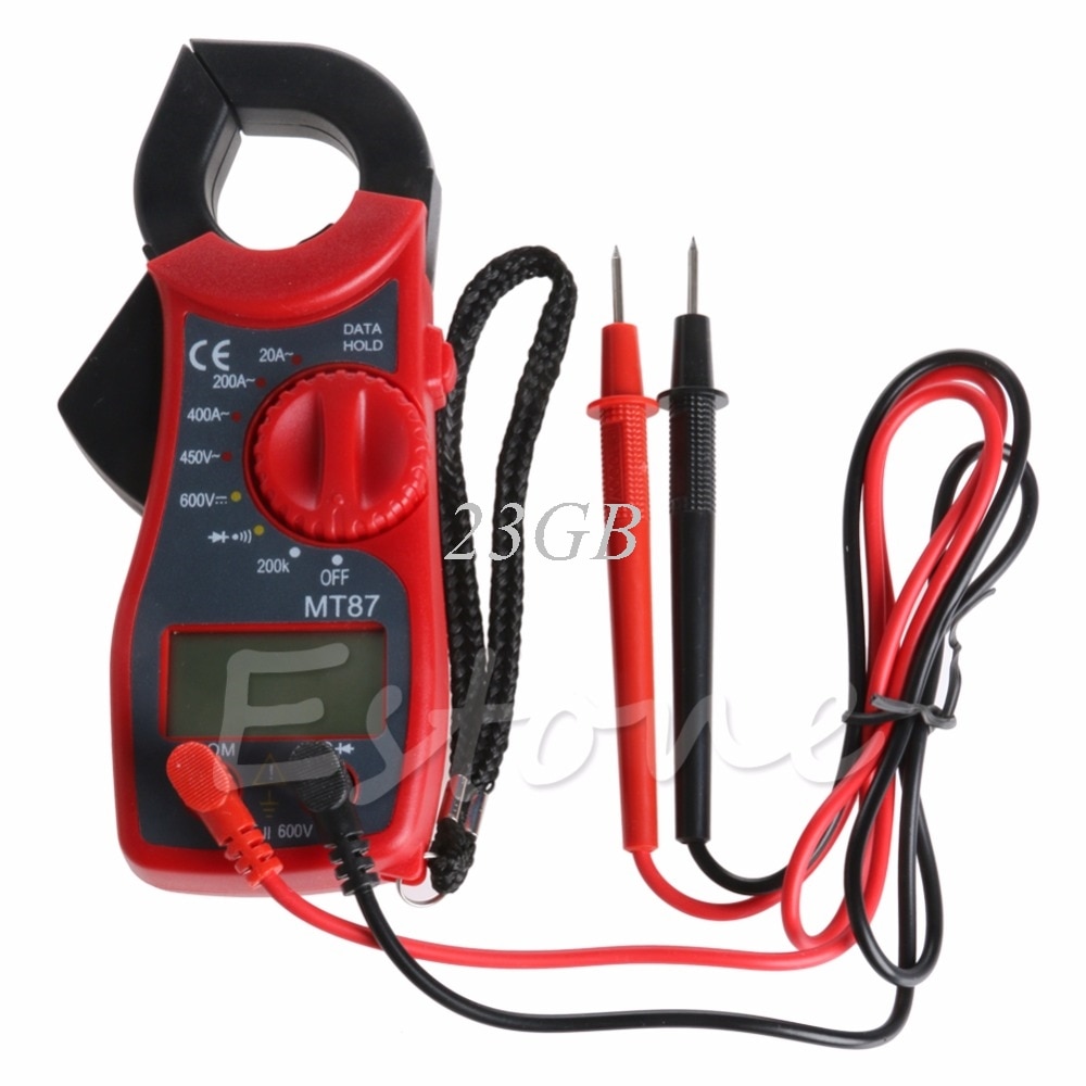 Digital LCD Clamp Multimeter AC DC Voltmeter Ammeter Ohmmeter Tester Meter MAR31_17