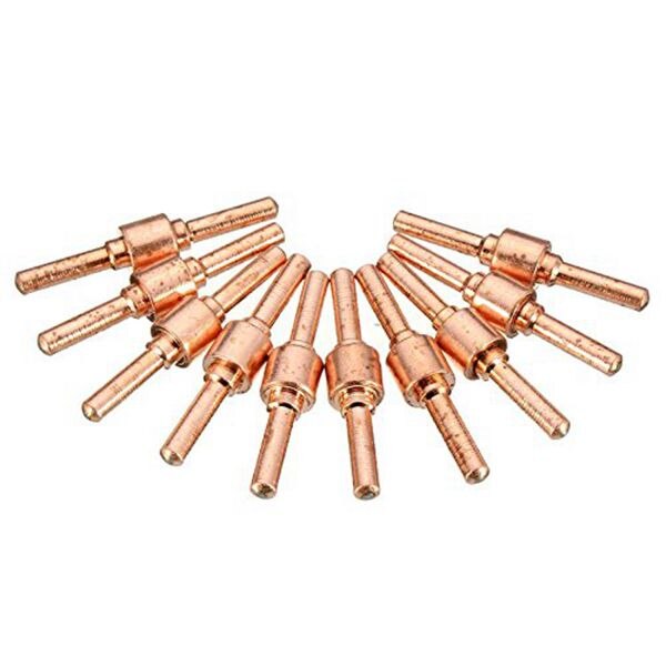 60 Pcs Set Ceramic Red Copper Air Plasma Cutting Cutter Consumables Extended TIP Nozzles