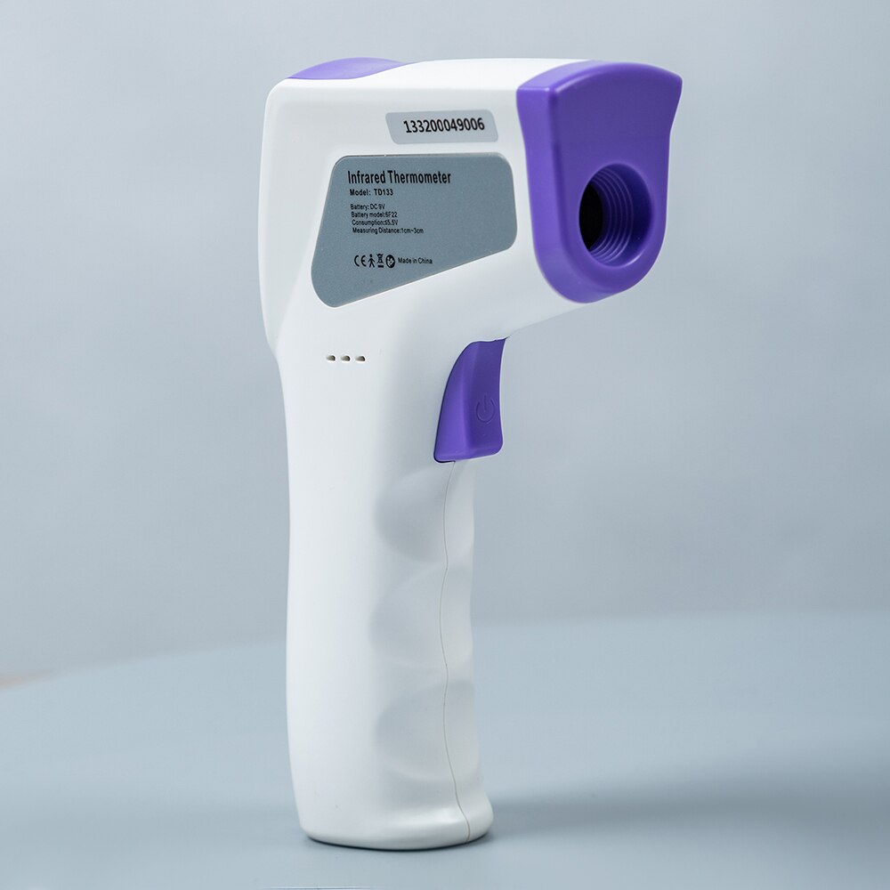 Termómetro Digital infrarrojo para la frente, medidor de temperatura corporal LCD sin contacto, herramienta para medir la fiebre, 2 alarmas de retroiluminación