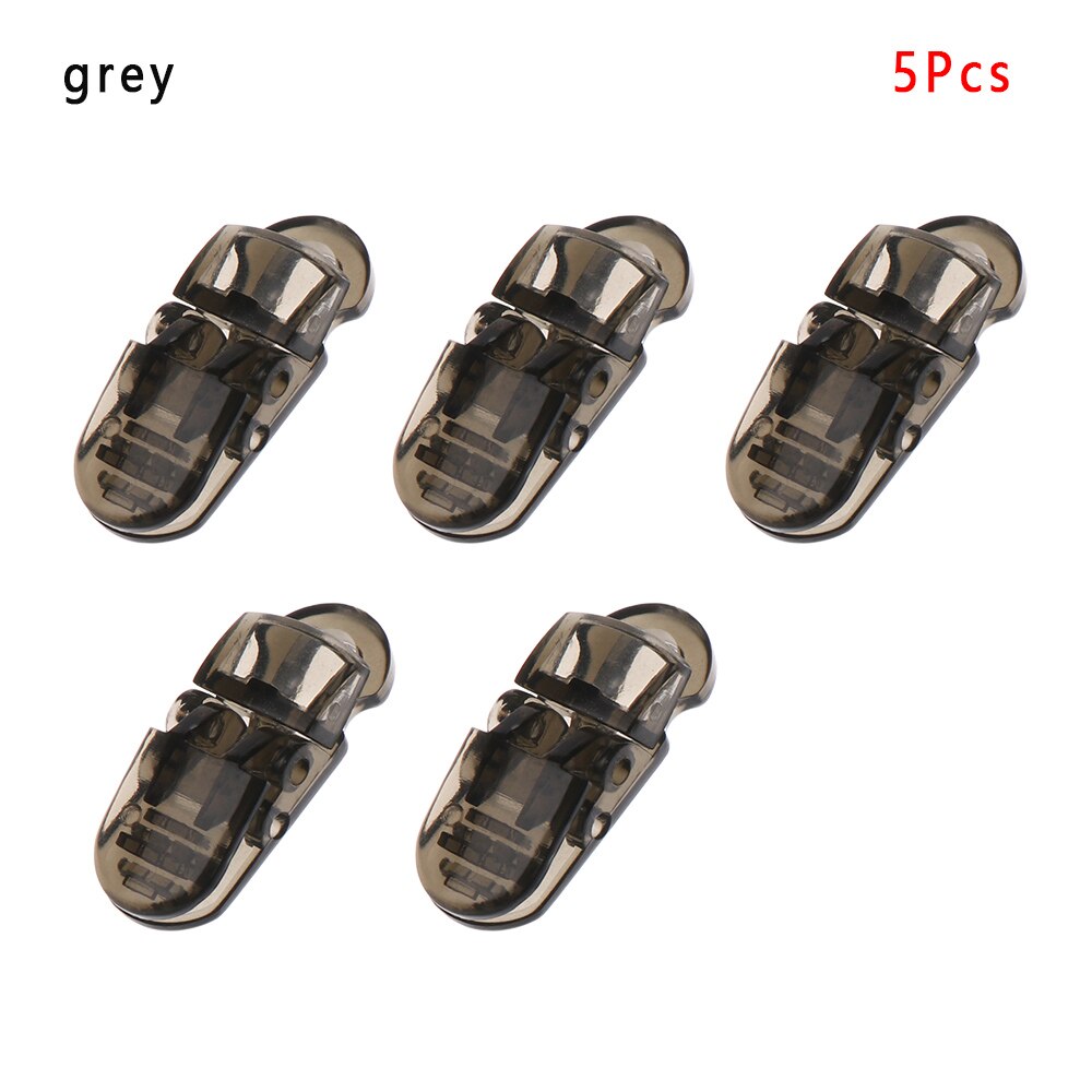 5 pièces durables Point perceuse pince accessoires ferme masques en plastique boucles de corde masques réglables stabilisateur Clips auvent pince bâche: Grey