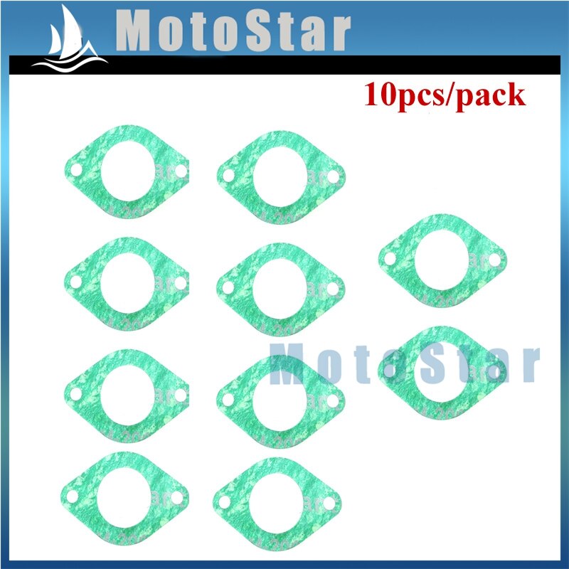 Manifold Intake Pipe Gasket For Zongshen Z190 190cc ZS1P62YML-2 Pit Dirt Motor Bike: 10 pieces