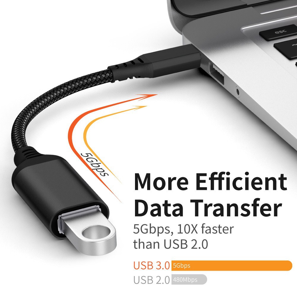 STONEGO USB do USB Dapter kabel OTG typu C męski do USB 3.0 2.0 żeński kabel do MacBook Pro Samsung Adapter typu C