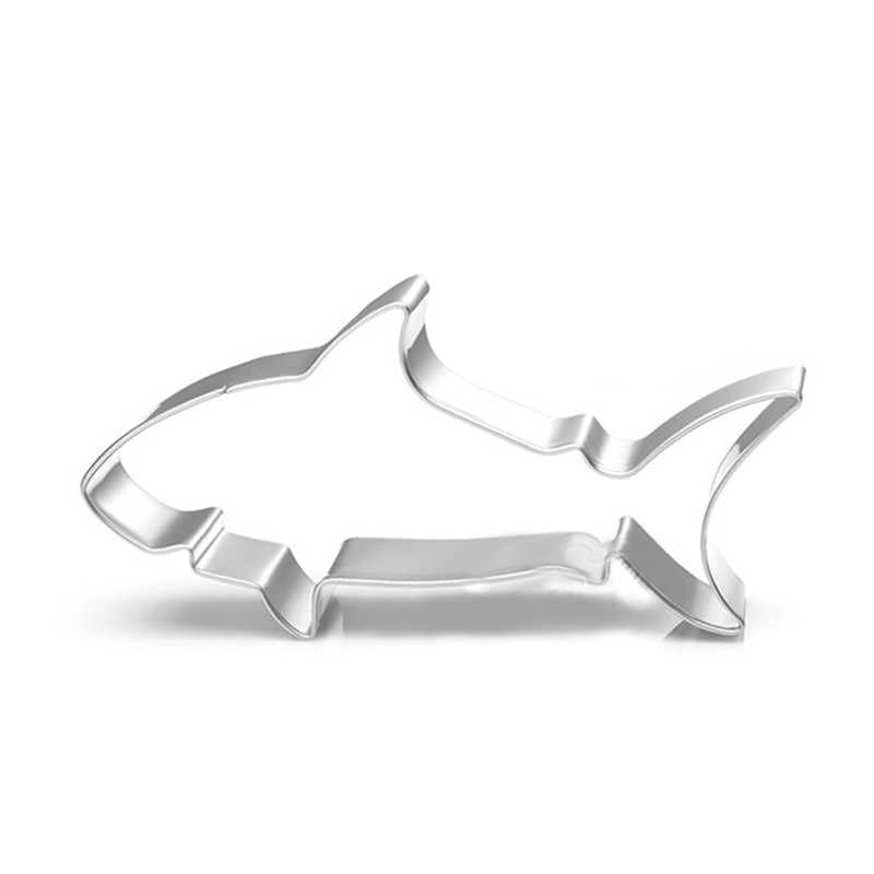 Ttlife Shark Bakken Gadget Cookie Pers Cutters Rvs Ambachtelijke Gereedschappen Taart Decoratie Keuken Accessoires Fondant Mold