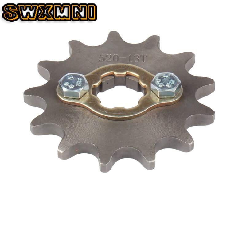 Motorcycle Steel 520 chain 20mm 13T Teeth Front Engine Sprocket For Honda Lifan ZongShen YCF ATV Quad Dirt Pit bike Buggy