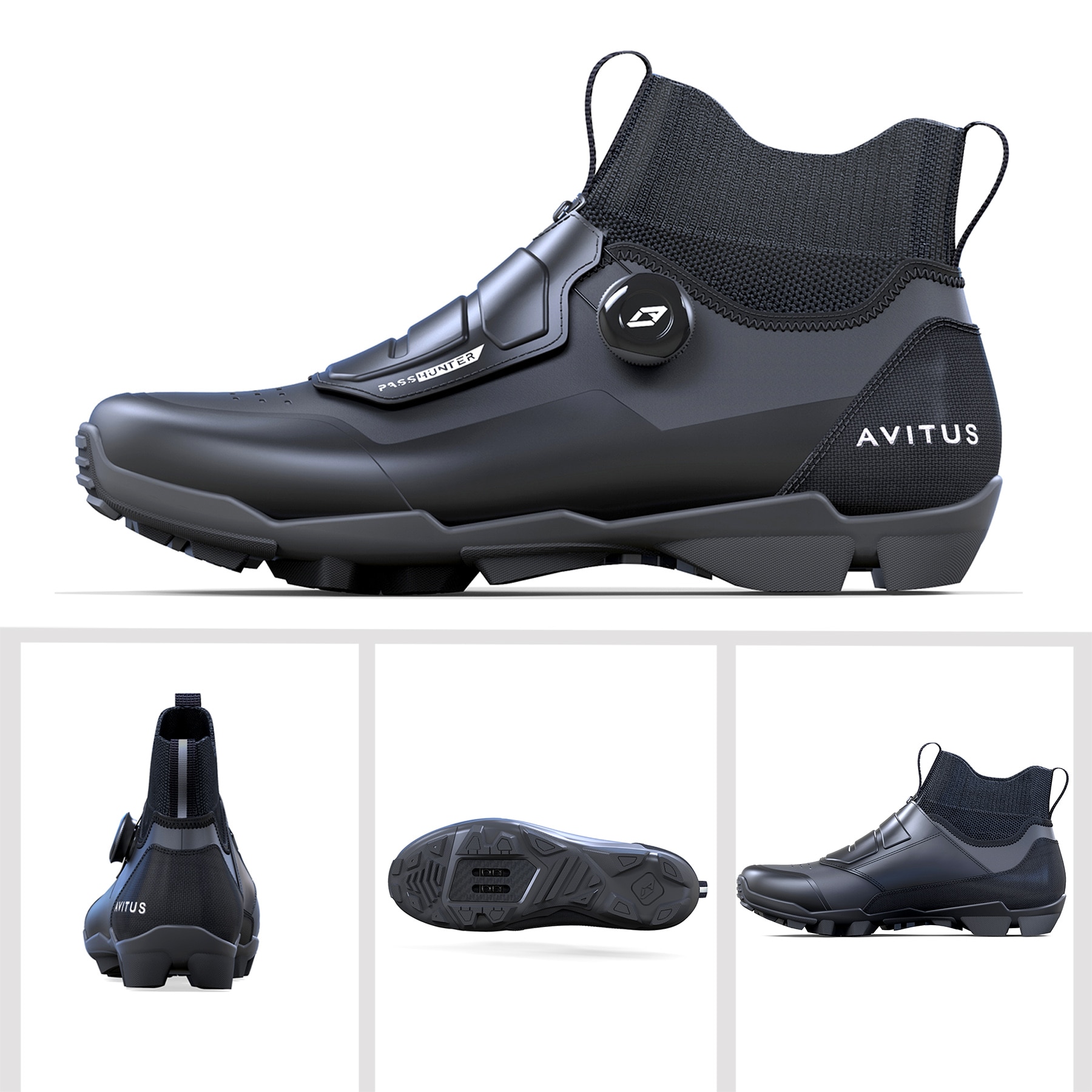 Avitus zapatillas mtb sko til mountainbike vinter cykelsko til trail og grael ryttere