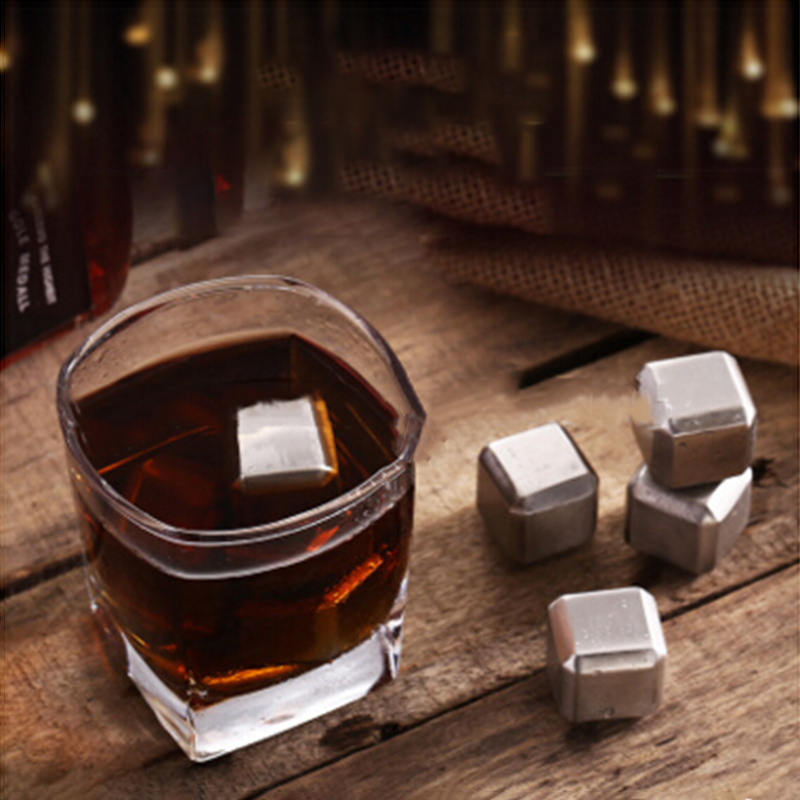 304 Roestvrij Staal Bevroren Ijs Metalen Ijs Tabletten Whisky Steen Tandsteen Bar Creatieve Decanter Wijn Cadeau