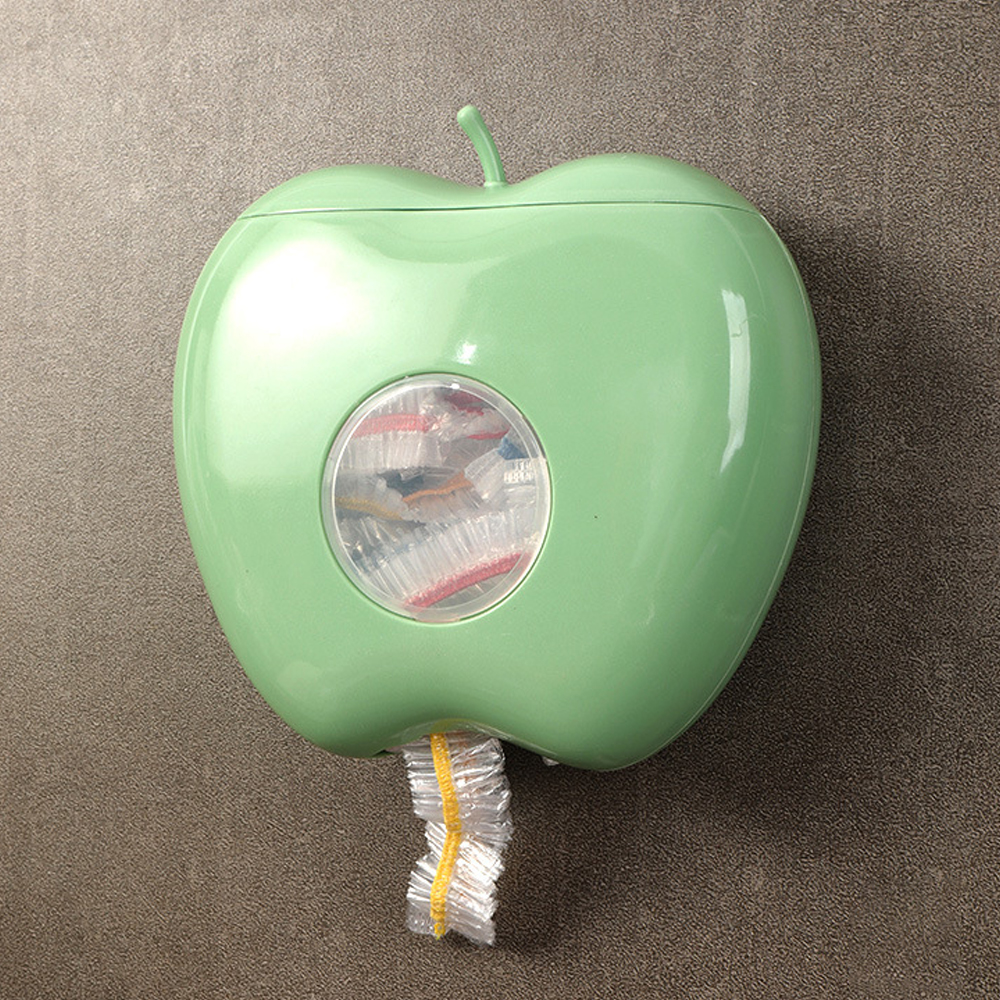Apple Vorm Wegwerp Voedsel Cover Opbergdoos Muur Gemonteerde Plastic Wrap Elastische Verse Houden Zak Organisator Keuken Containers