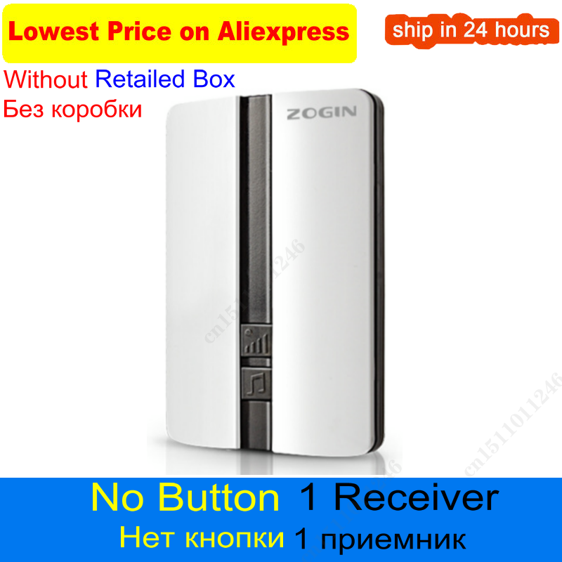 Wireless Doorbell Waterproof Self-powered Button Smart Door Bell Sets Home Welcome Outdoor House Chimes Receiver: No Button 1 Receiver / EU plug 