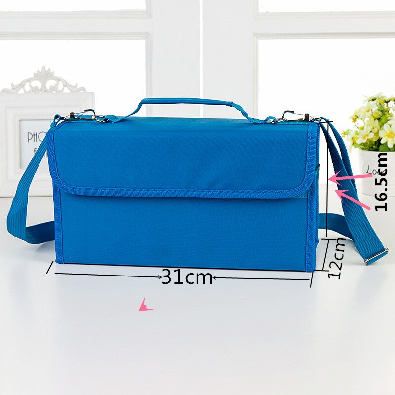 Schrijfwaren kunstmarkers pennenzakken schilderdoos stift tas etui schetsgereedschap opbergtas organizer tas 80- gats etui groot
