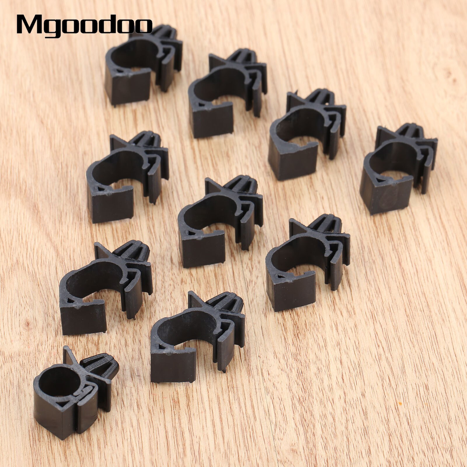 10Pcs Car Wiring Harness Fastener Clips For Car Route Fixed Clips Corrugated Pipe Tie Wrap Cable Clamp Oil Pipe Beam Line Clip