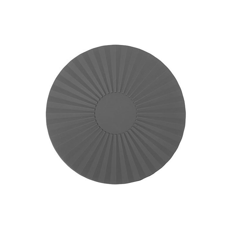 Posavasos redondos de silicona resistentes al calor, posavasos antideslizantes, mantel individual para mesa, almohadilla de protección para té, accesorios de utensilios de cocina: M / Negro