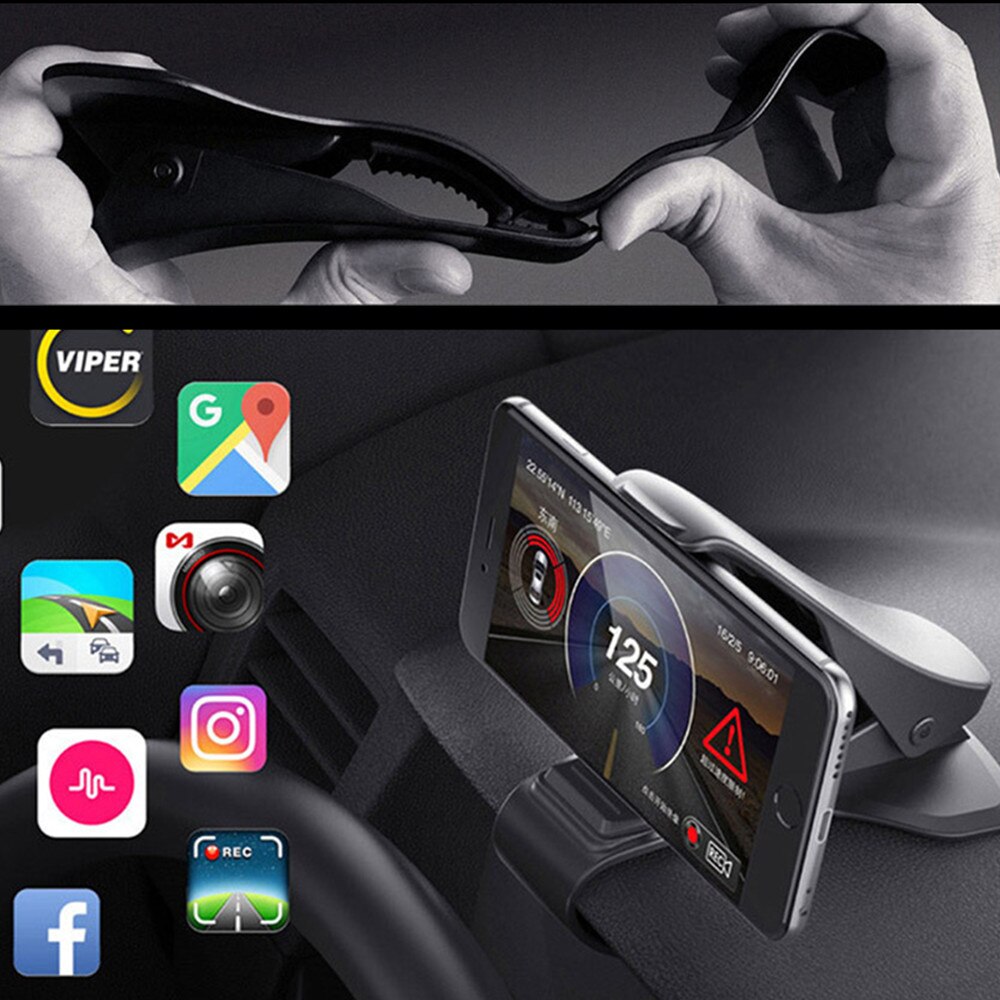 Dashboard Auto Telefoon Houder 360 Graden Mobiele Telefoon Standhouder Grip In Auto Universele Verstelbare Gsm Houder