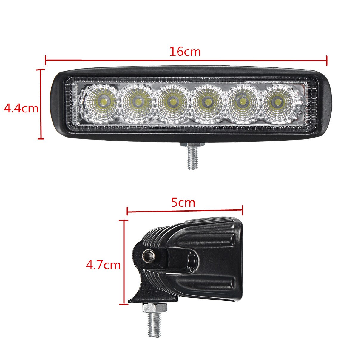 Arilux 12v 18w 6 ledet vanntette ledet frontlykter flom arbeidslys motorsykkel lastebil båt camping lampe
