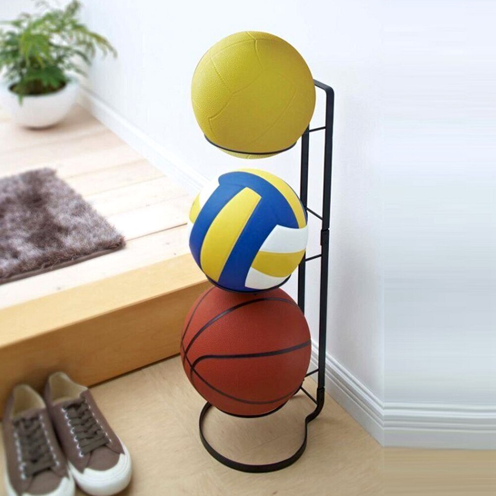 Basketball Storage Rack - Removable Display Stand for Volleyball, Football - Sports Accessories