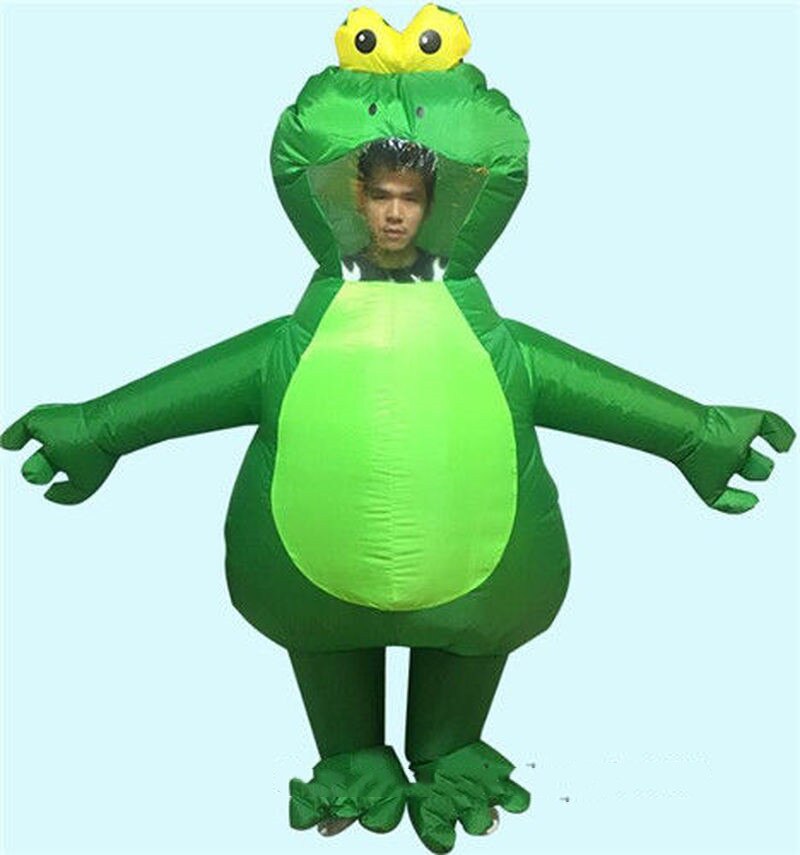 Gonflable grenouille mascotte Costume Cosplay fête jeu tenues vêtements publicité carnaval Halloween noël pâques Festival adultes: Default Title