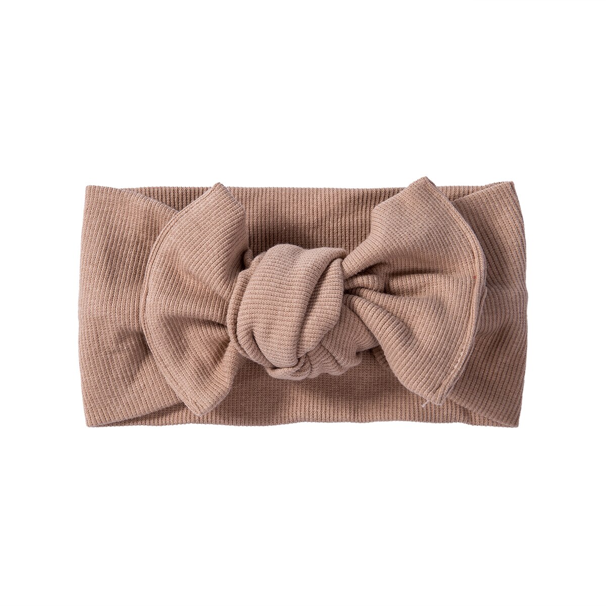 Babytillbehör barn flicka baby pannband småbarn spets rosett blomma hårband räfflade solid huvudbonad foto rekvisita: J