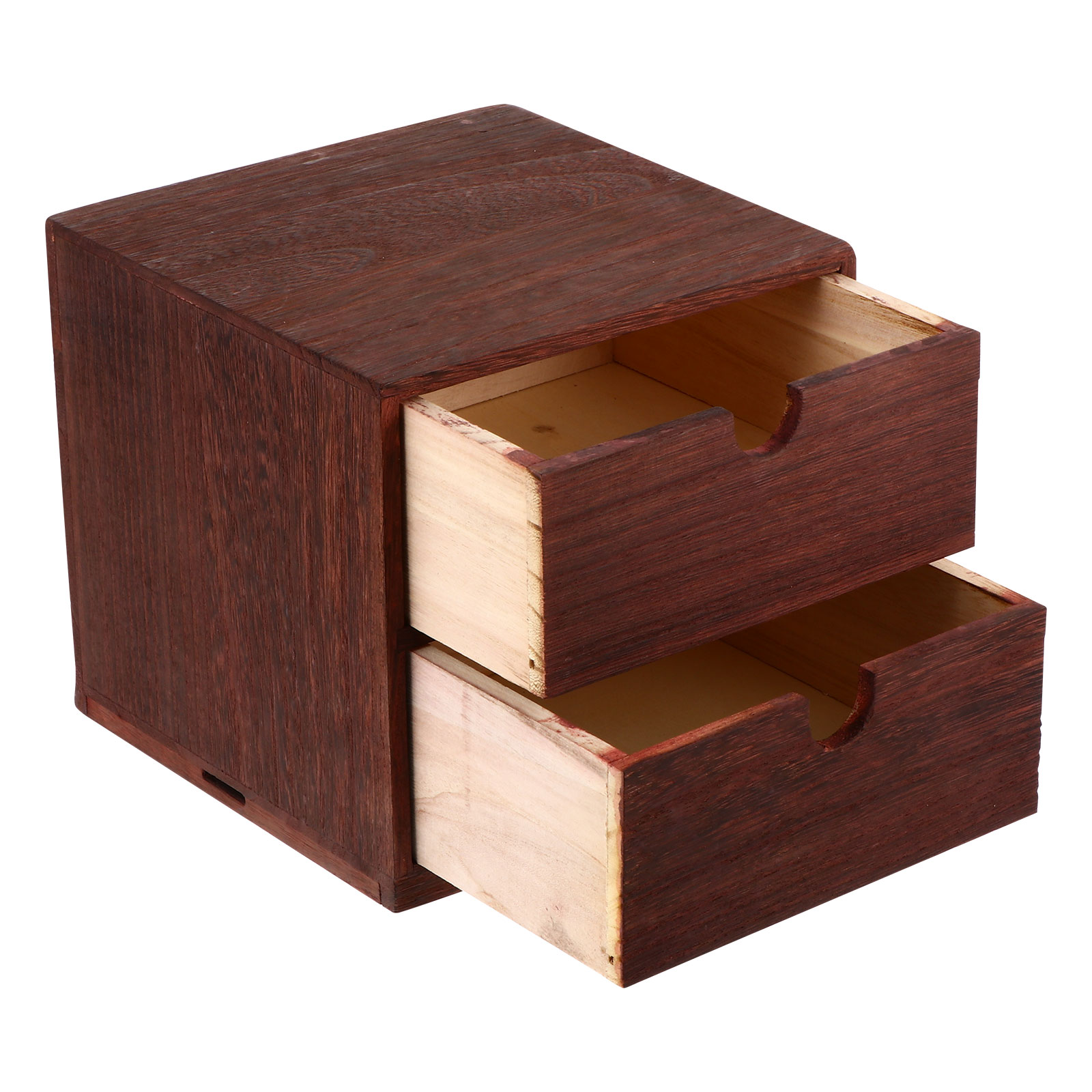 Caja de almacenamiento de madera, organizador de cajones de escritorio de madera, cajones de mesa, aparador, armario, cubo, Mini papelería al aire libre