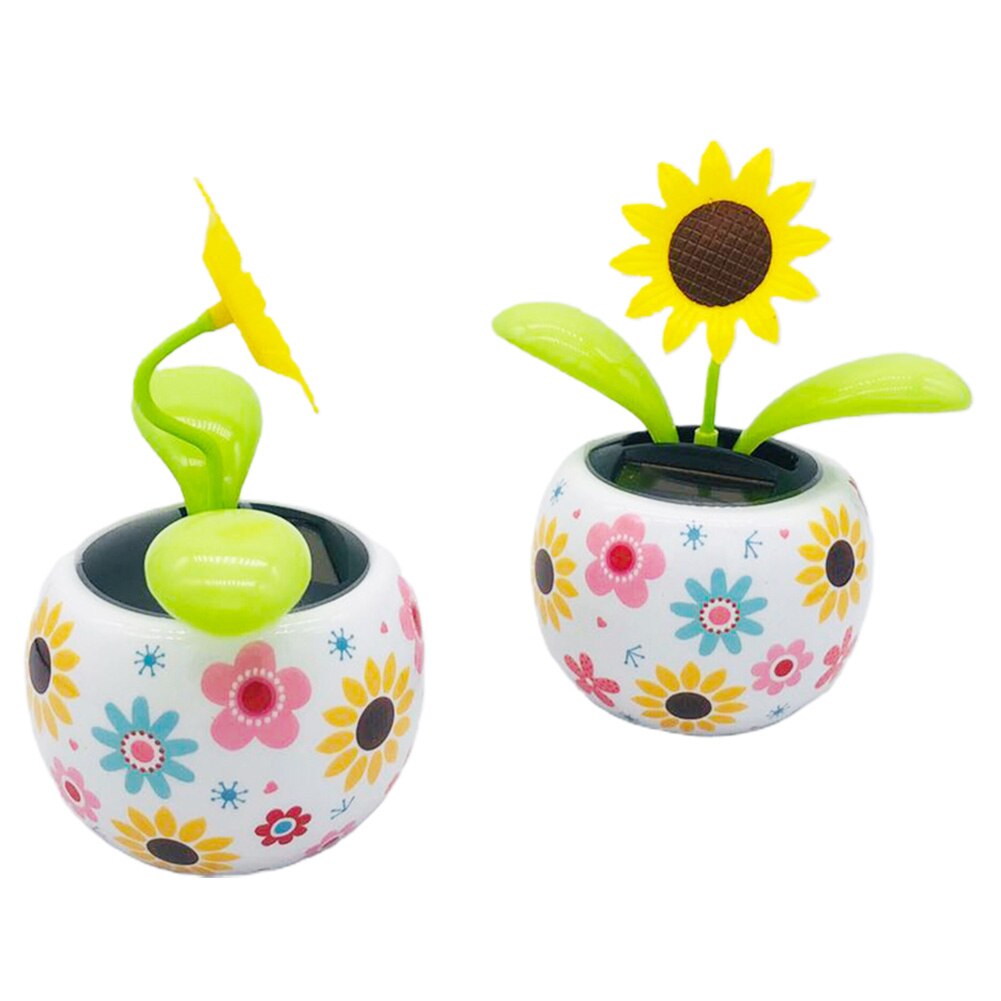 Solar Dancing Zonnebloem Speelgoed Dansen Solar Speelgoed Solar Powered Dancing Swing Flip Flap Pot Zonnebloem Auto Interieur Decoraties