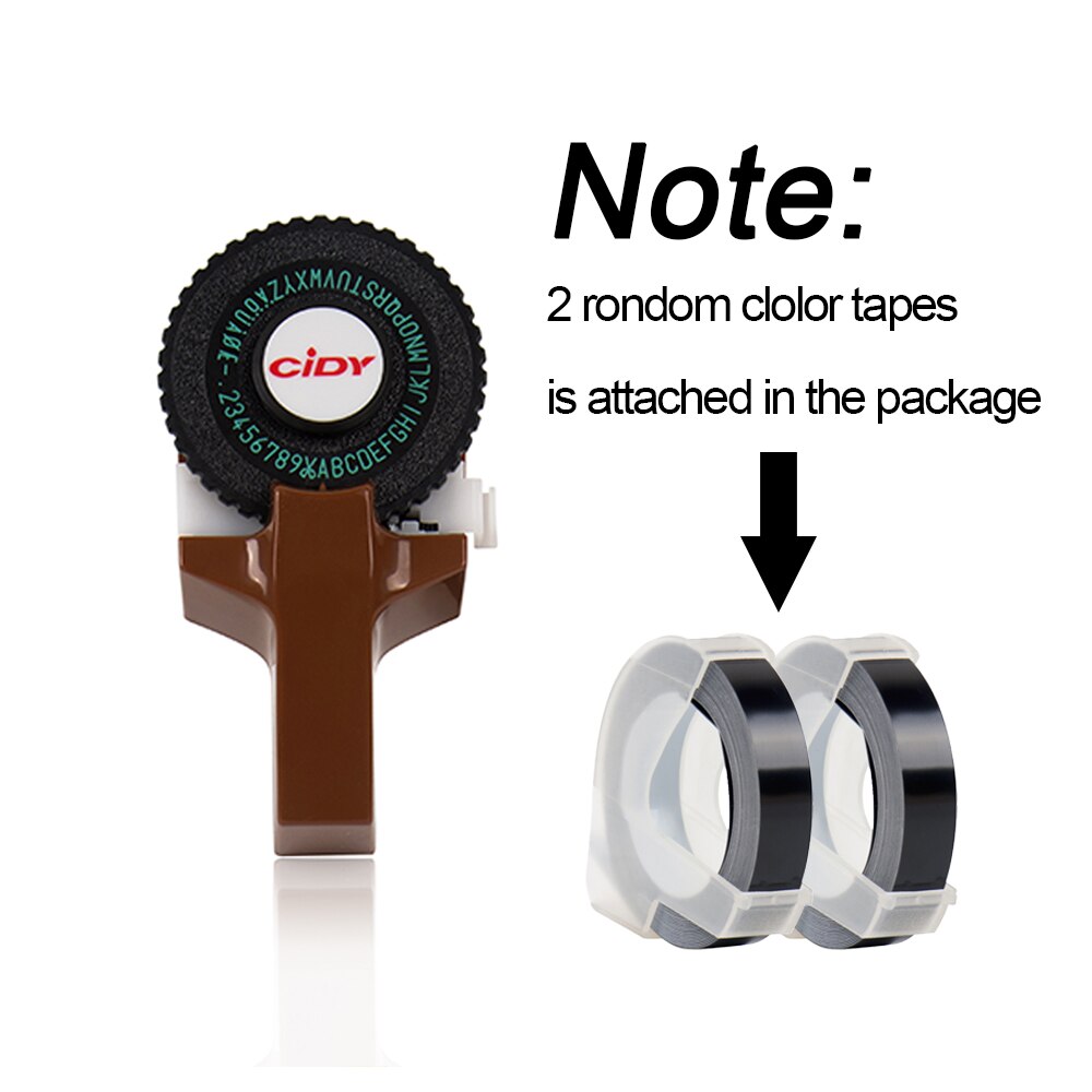 Label Maker C101 - Manual Typewriter Style - for 9mm 3D Embossing Tape - DIY Craft Tool