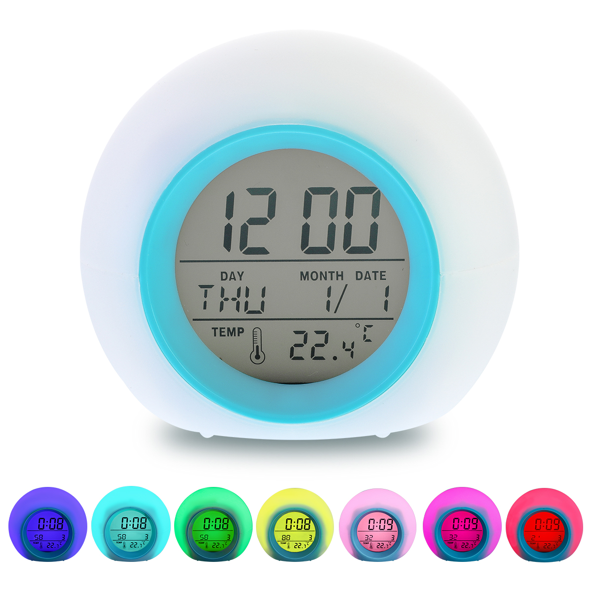 LED Digital Alarm Clock With Blue Backlight Reloj Grandado