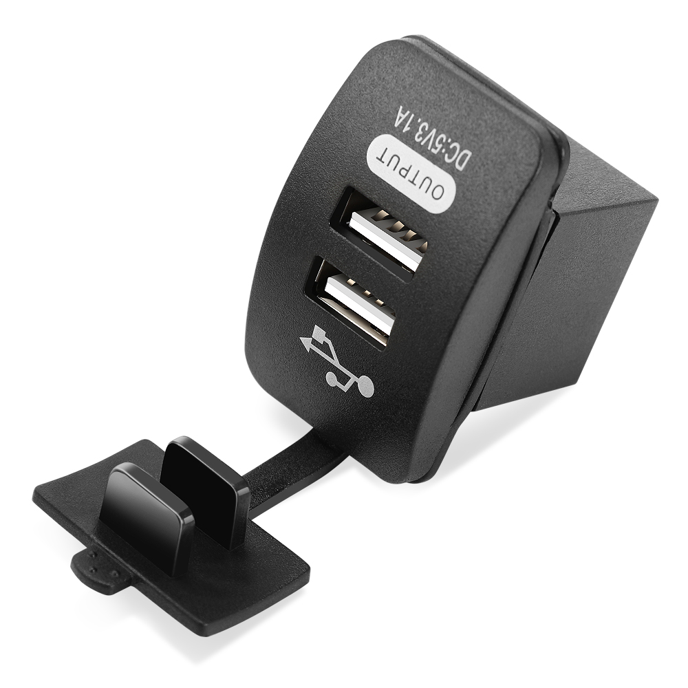 Chargeur de voiture étanche, double port USB, pour Renault Megane 2 3 Duster Logan Clio 4 3 Laguna 2 Sandero Scenic 2 Captur