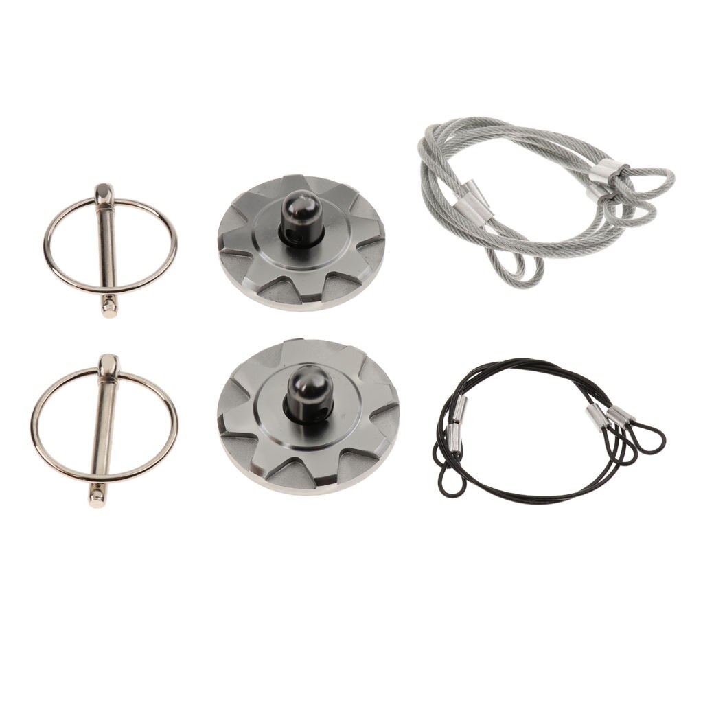Universal Automotive Engine Hood Cover Lock Pull Line Bonnet Latch for Racing Cars